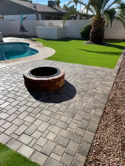 Pavers turf travertine sod