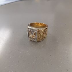 Eagle Ring  Sterling Gold-plated