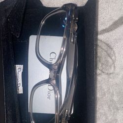 Versace Light Gray Glasses With Case Include 
