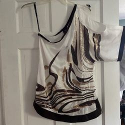 New with tag Bebe asymmetrical shirt