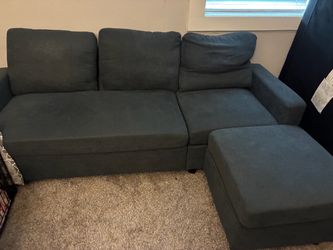 Couch with ottoman