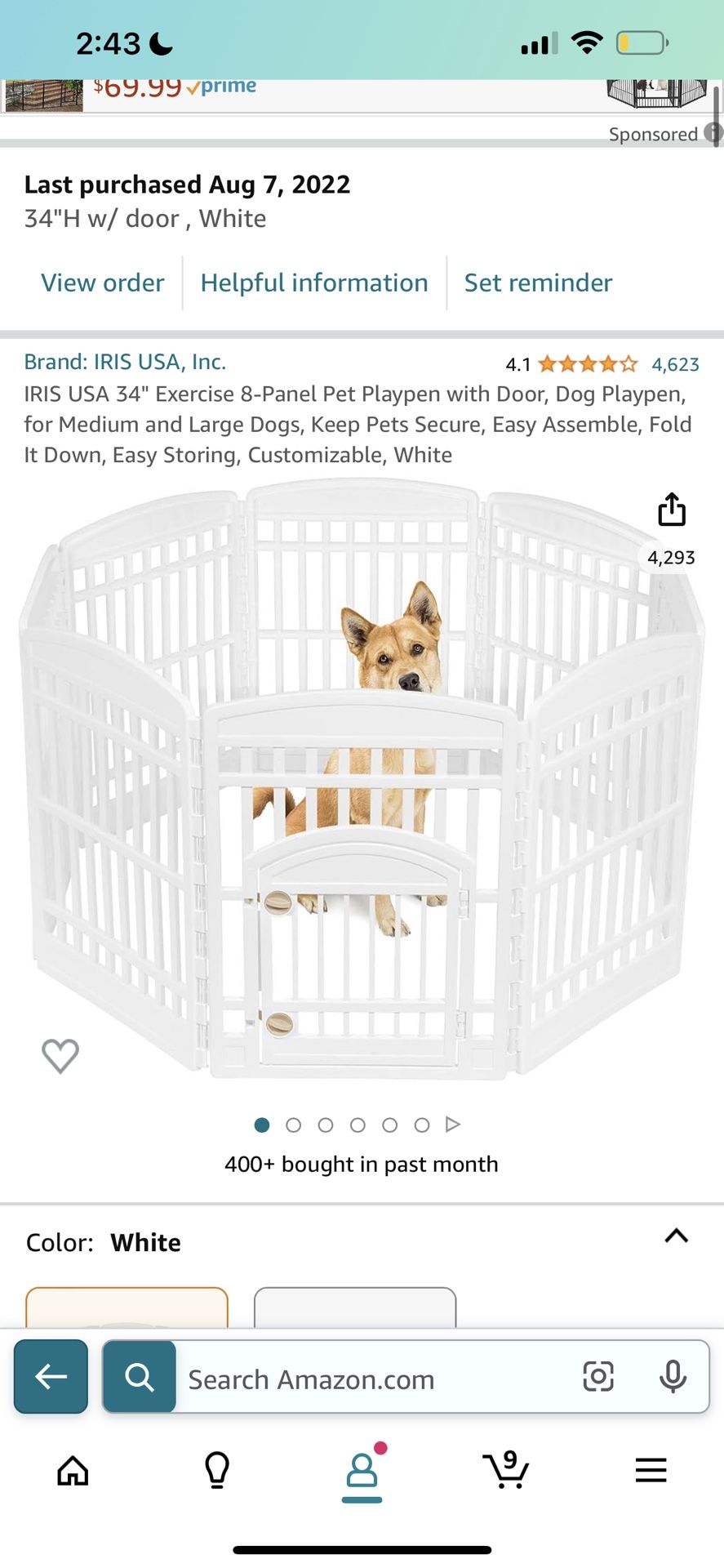 Dog Play Pen Fence