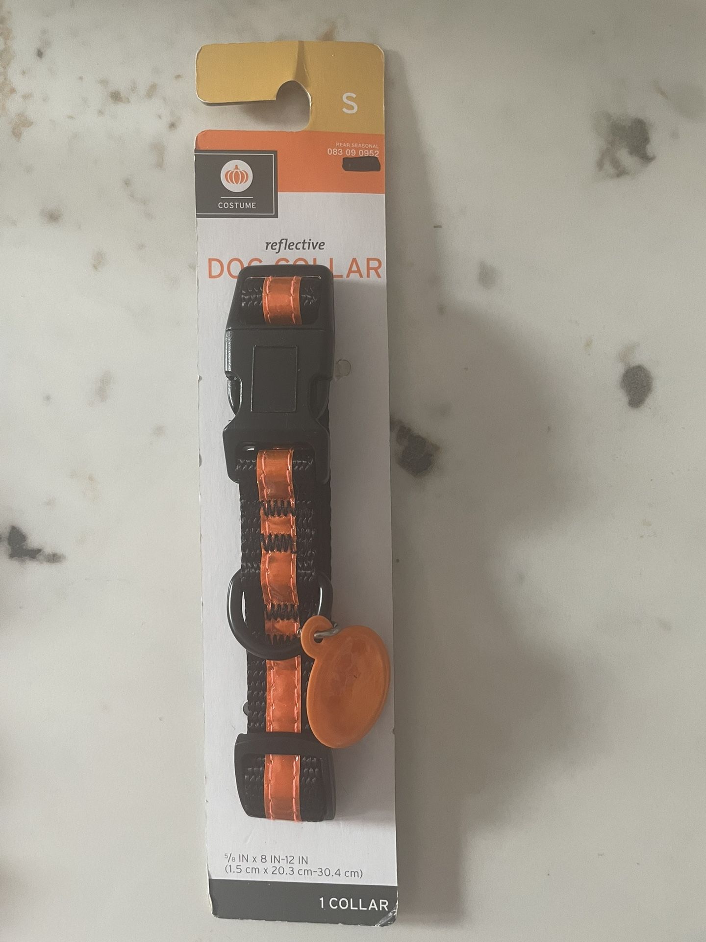 Reflective Dog Collar Orange Sz S Brand New