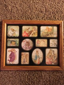 Beatrix Potter collage frame custom