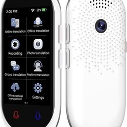 Language Translator, 2-in-1 Instant Voice and Photo Translator Device, Portable AI Real Time Language Translation in 138 Languages for Learning, Trave