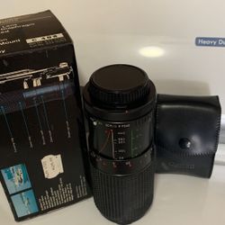 Camera lens and flash