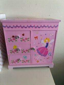Pink Fairy Princess Kids Jewelry Box