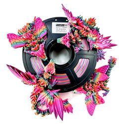 3D printer Filament, Candy Silk Rainbow