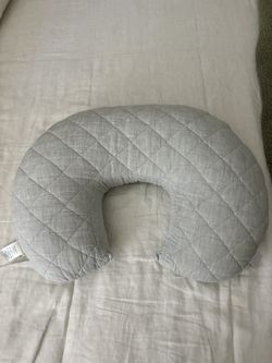 POTTERY BARN KIDS - Gray Belgian Linen Boppy® Nursing & Infant Support Pillow & Slipcover