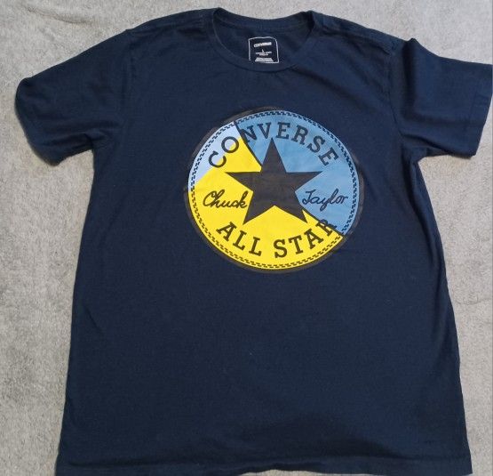 Youth Size Large Converse Vlue Short Sleeve Shirt Play Fun School