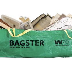 NEW Waste Management Dumpster in a Bag (Holds up to 3,300 lb., 606 gal capacity) 8FT x 4FT x 2FT 6IN