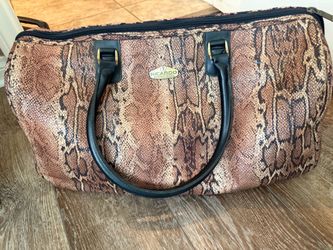 Ricardo Beverly Hills Snakeskin-Print Travel Duffel Bag