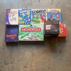 8 Board Games Bundle
