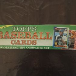 TOPPS BASEBALL CARDS COMPLETE SET 1990