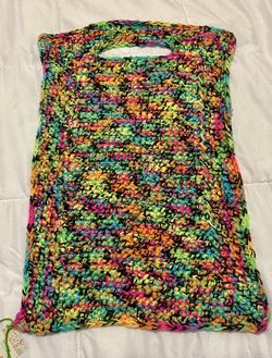 Crocheted Car Seat/Stroller Blanket/Poncho