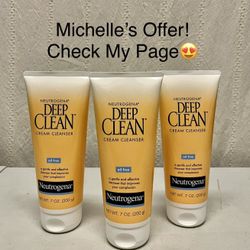 Neutrogena Oil Free Cream Cleanser 7oz $5 EACH