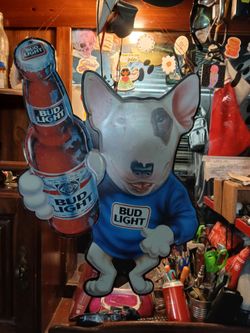 Bud light spud metal sign