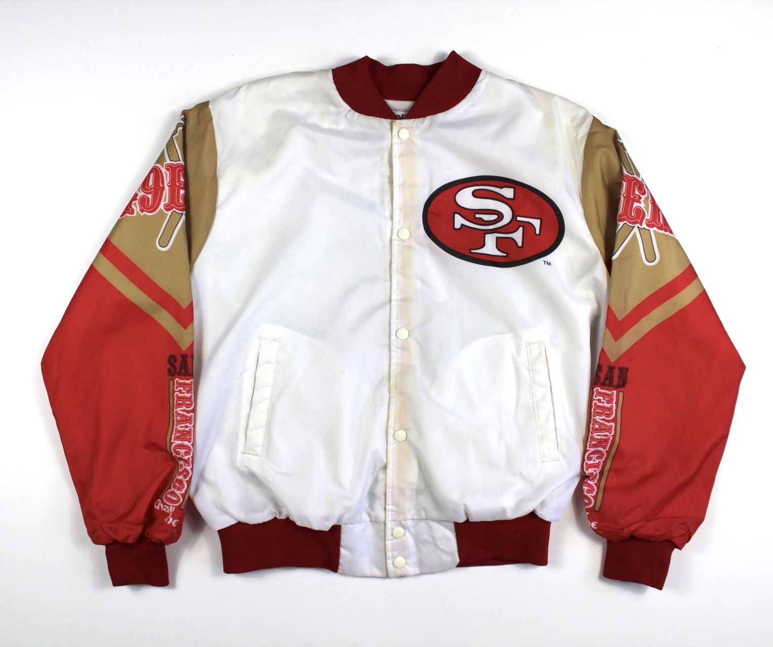 Rare VTG 90s Chalk Line Vintage RARE SAN FRANCISCO 49ers USA Chalk Line  FANIMATION Jacket Youth XL for Sale in Tracy, CA - OfferUp