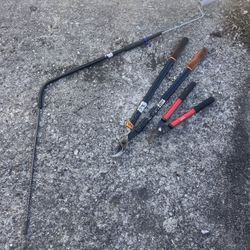 Auger And Wire Cutters Together 