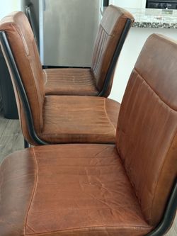 mid-century modern cantilever dining chairs