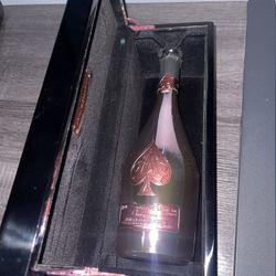 Ace of Spades Rose Gold Empty Bottle with Case