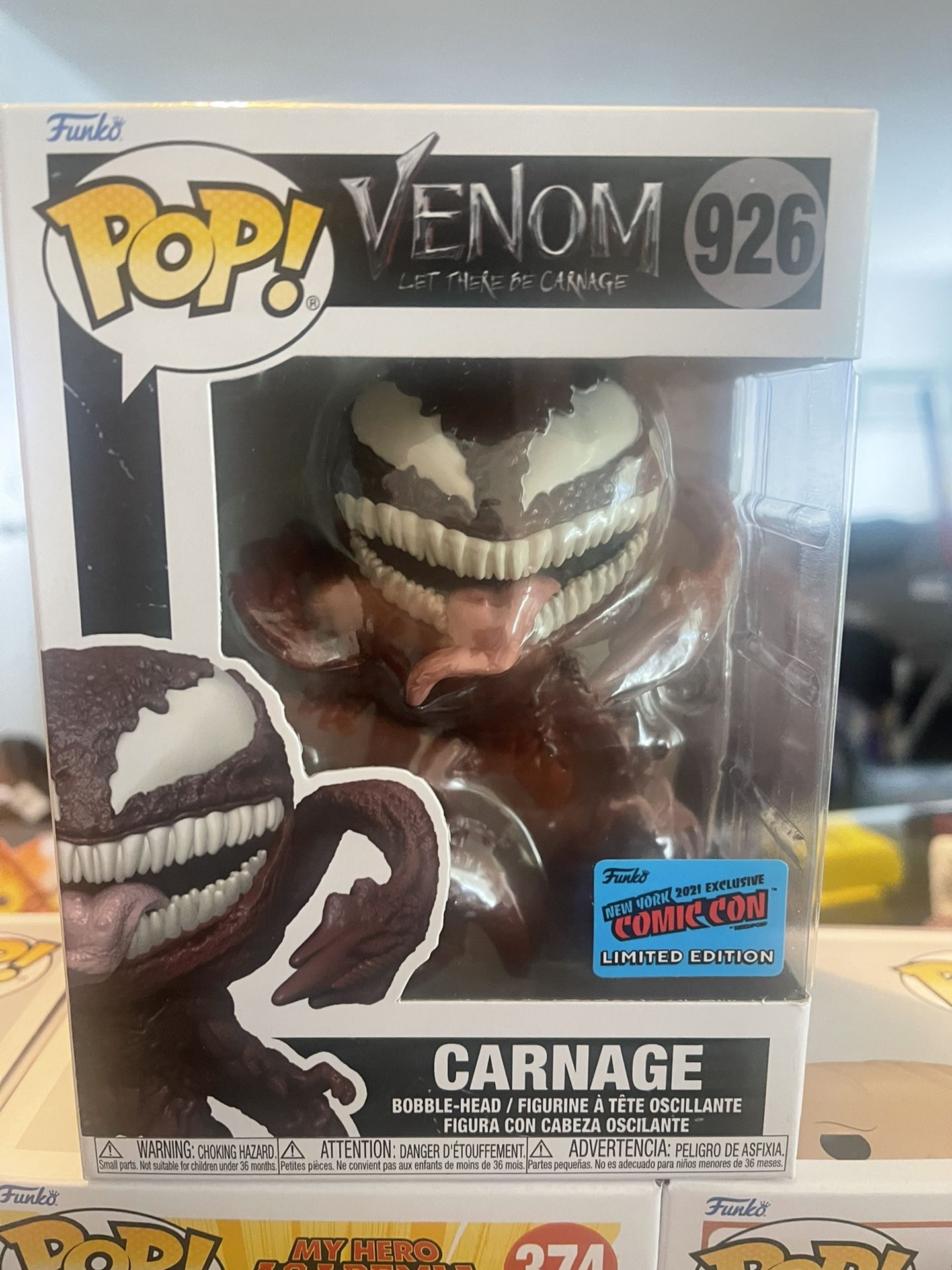 Carnage NYCC Funko Pop! Venom 