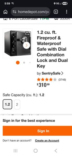 Sentry safe used with code and key