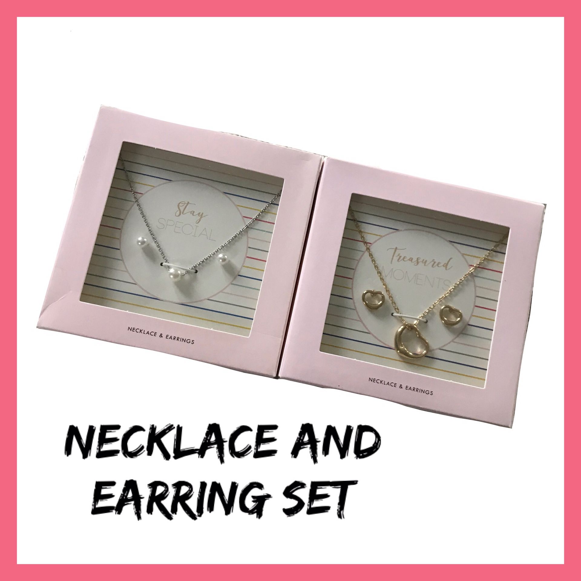 NIB 2Pk Necklace & Earring Set