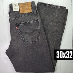 Levis Premium 568 Loose Straight Gray Jeans