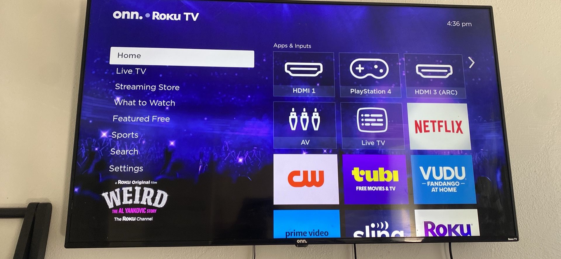 58” Onn Roku Tv