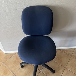 Navy Rolling Chair