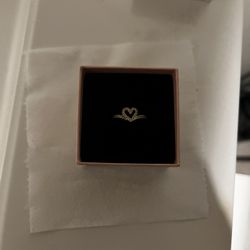 Gold Heart Ring 