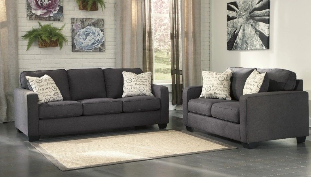 Alenya Charcoal Living Room Set

