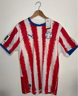 Paraguay White Home Replica Jersey  (L and XL)