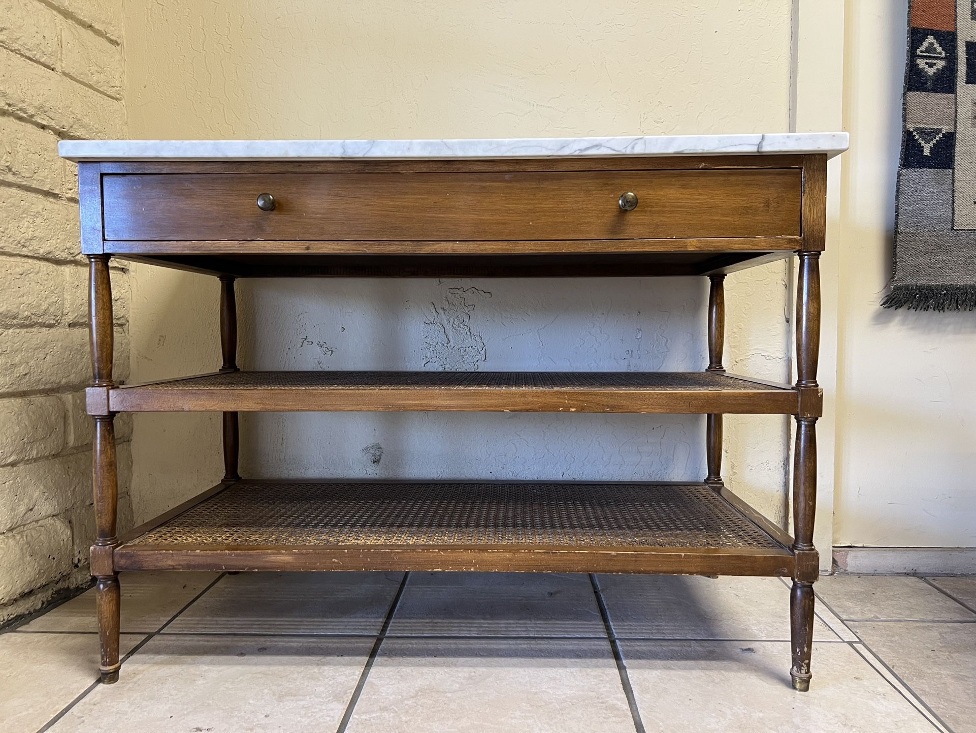 MCM Table With Marble Top - Larger
