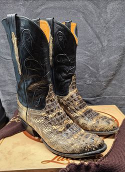 Vintage Luchesse natural Alligator boots Size 12D