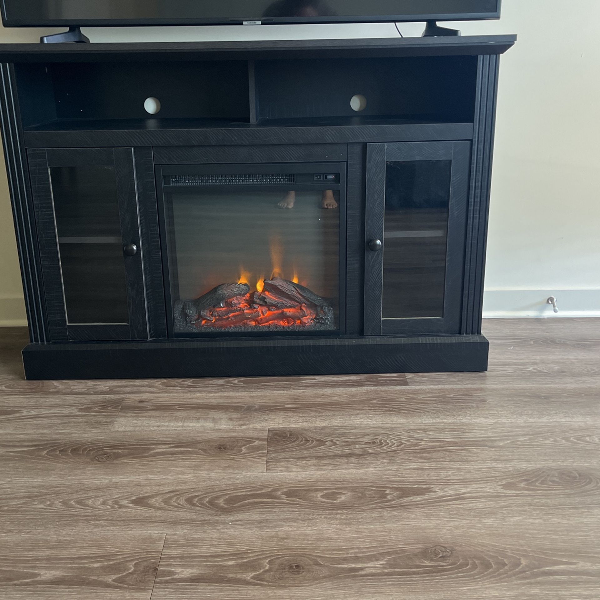 Tv Stand With Fireplace And Heater 