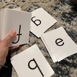 Classroom Teaching Tool- Letter Flash Cards 