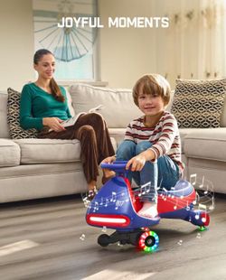 FanttikRide N7 Pro Electric Wiggle Car with Pedal, Rechargeable Battery, CyberWiggle, 2 in 1 Swing Car, 2 Speeds Max 4 Mph, Anti-Rollover, Flashing Wh