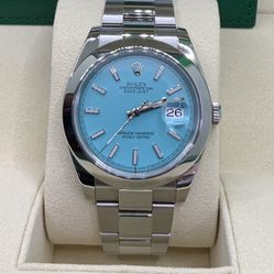 Rolex 126300 Datejust 41mm Tiffany Dial ( COMPLETE SET ) 