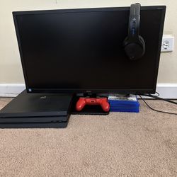 PS4 Pro Monitor Bundle