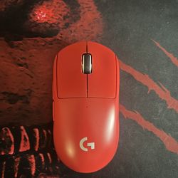 GPro Wireless Superlight Red Mouse