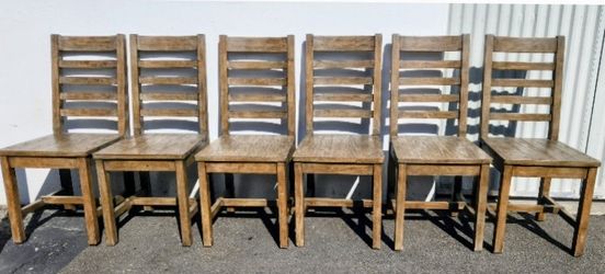6 Farmhouse Type Dining chairs
