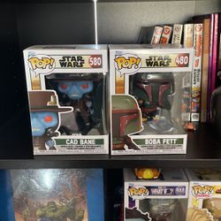 Star Wars Funko Pops ( Cad Bane & Boba Fett)