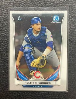 2014 Kyle Schwarber 1st Bowman Chrome Rookie Card. Philadelphia Phillies.