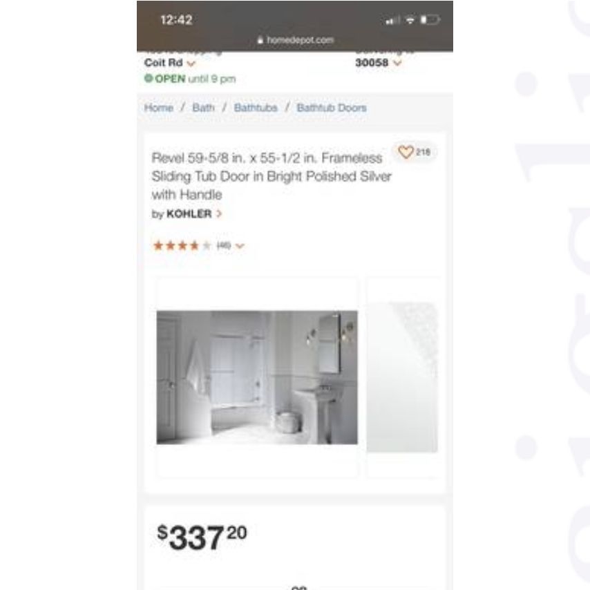 Shower Doors and Mirror for Sale