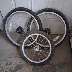 Yes, They Are Available Bicycle Trailer (Rims & Tires) Package Deal Only 