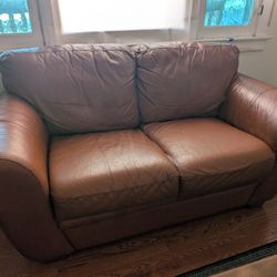 Used leather Loveseat Couch