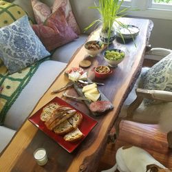 Live Edge Wood Table - Adjustable Height Legs