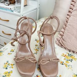 Aldo Pink Bow High Heels 7-7.5